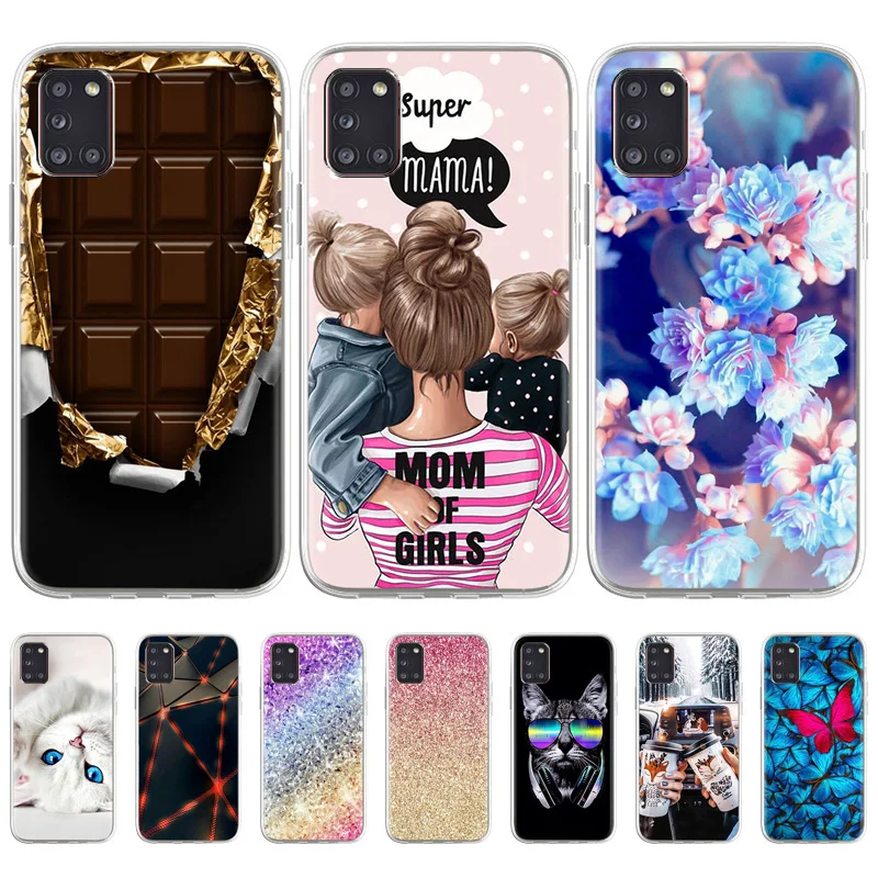 

Phone Case For Samsung A02 Case Coque On Samsung Galaxy A01 EU Galaxy A32 4G A31 Silicone Soft TPU Phone Cover Anti-dust Fundas