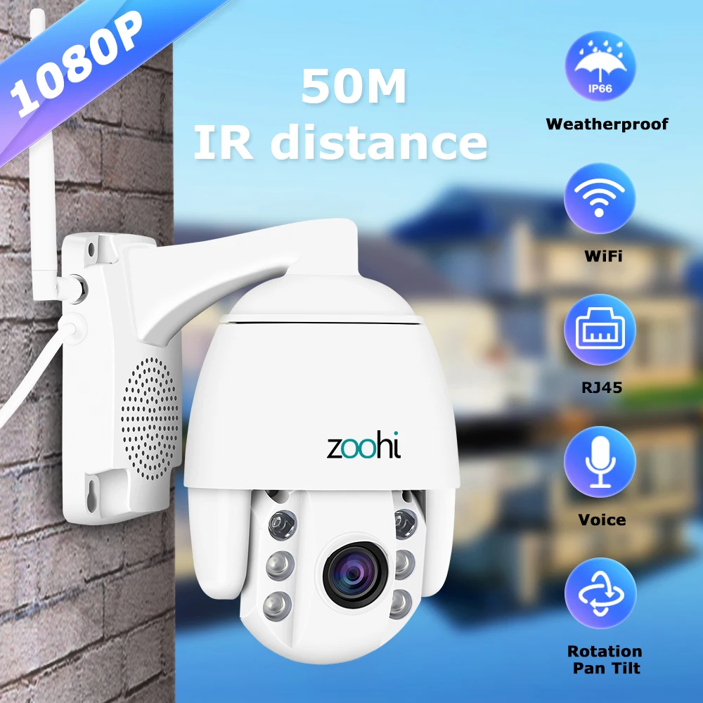 Wifi камера наружная PTZ IP камера 1080p скорость купольная CCTV беспроводная камера безопасности s 2MP IR двухсторонняя аудио домашняя камера наблюдения s