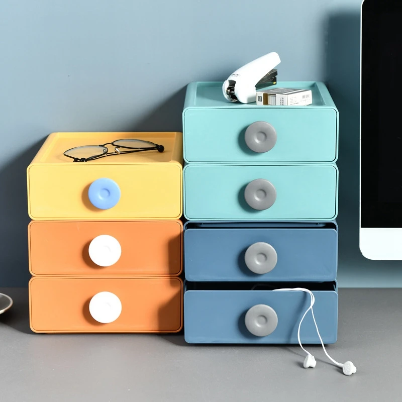 Ящик для хранения офисный стол Штабелируемый ящик бытовой многофункциональный