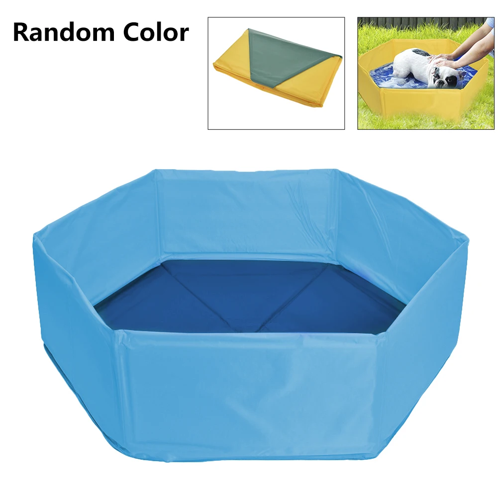 Открытый ПЭТ плавательный бассейн для собак Портативный Складная мойка бассейна