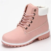 new womens boots lace up high help plus velvet warm casual womens snow boots zapatos de mujer winter boots women shoes