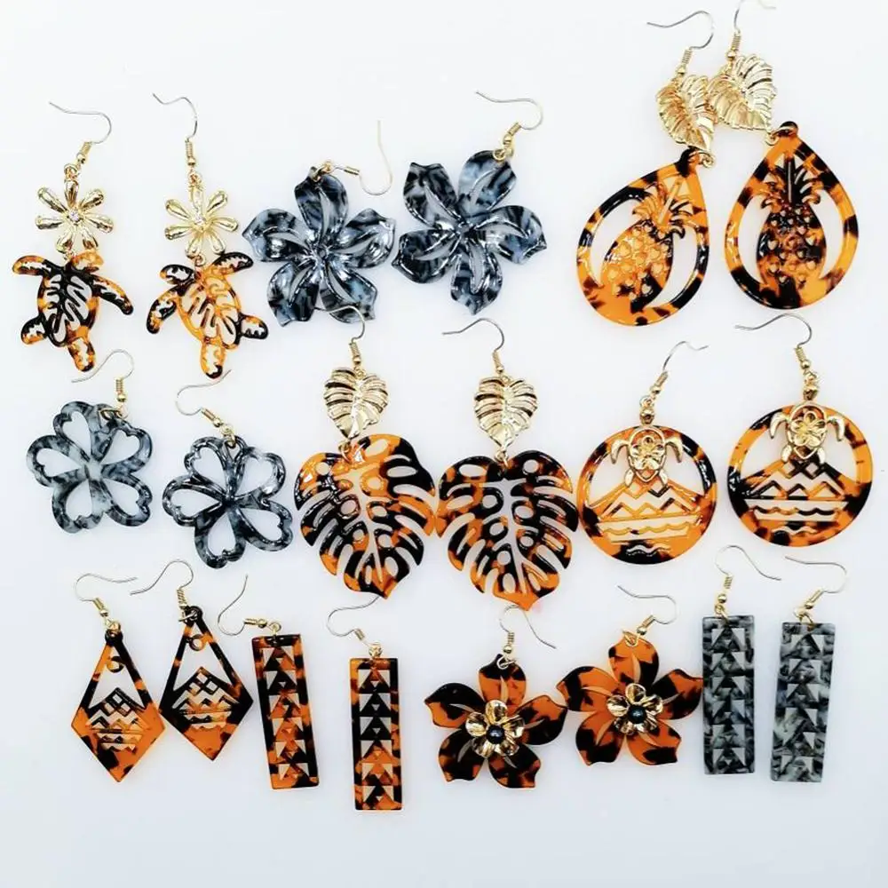 

Hawaiian Acrylic Australia Earrings Earring Korean Fashion Jewelry Earring Women's Earrings for Women Vintage Valentines Day