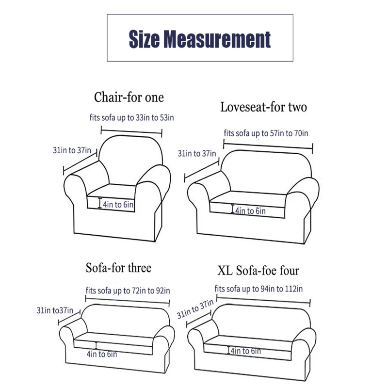 

Elastic Plain Solid Sofa Cover Stretch Tight Wrap All-inclusive Sofa Cover For Living Room Funda Sofa Couch Cover ArmChair Cover