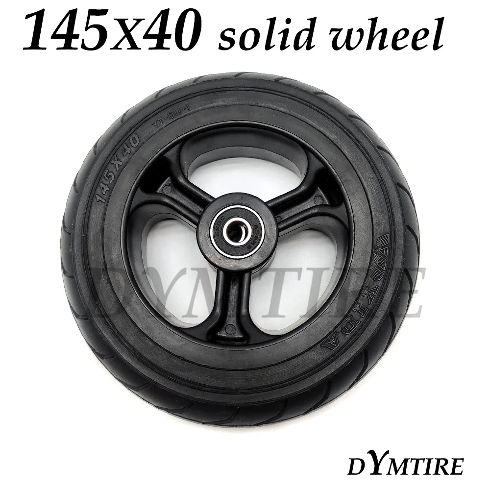 

145x40 Wheel 5.5 Inch Solid Tire with Plastic Hub for Mini Electric Scooter