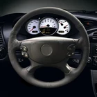 Черная искусственная кожа Чехол рулевого колеса автомобиля для Mercedes-Benz e-класс W211 E230 E280 E350 cls-класс CLS350 CLS500