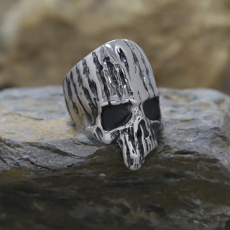 Кольцо мужское из нержавеющей стали 316L в виде черепа|Кольца| |