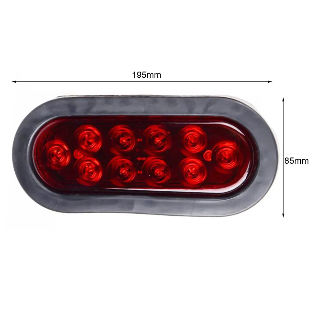 

12V 10 LEDs 6inch Car Side Marker Lights Turn Signal Light Brake Lights Clearance Lights Rear Lights For Trucks Trailer