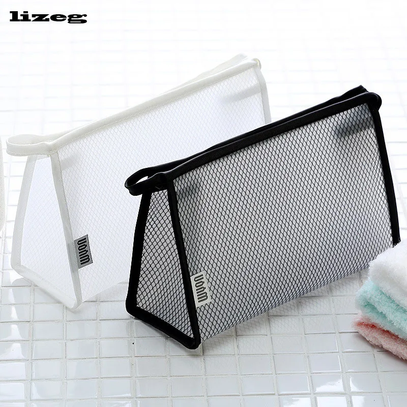 Прозрачный косметический пакет маленький портативный простой мешок для