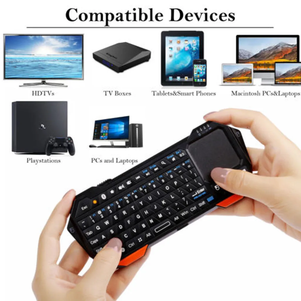 Беспроводная портативная мини клавиатура Bluetoth с сенсорной панелью для Windows Android