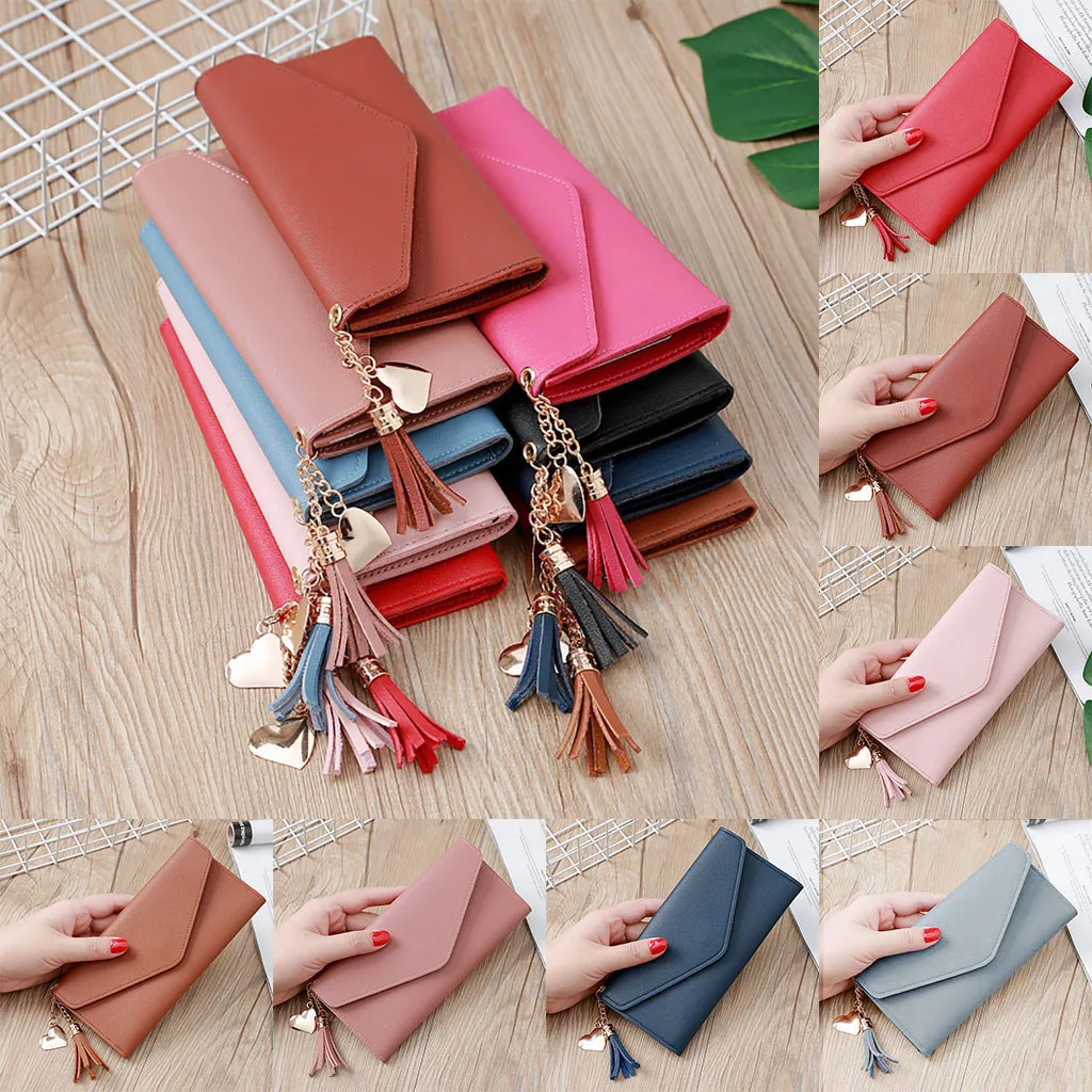 Женские Модные Длинные кошельки с кисточками пакет для карт #20 гуманизированный