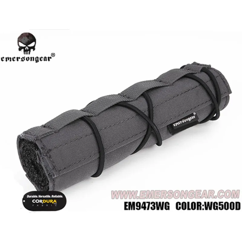 WG Emersongear Emerson Suppressor Охотничьи Аксессуары 18 см Mirage Heat Cover Shield Sleeve глушитель крышка глушителя Quick Release - Цвет: WG
