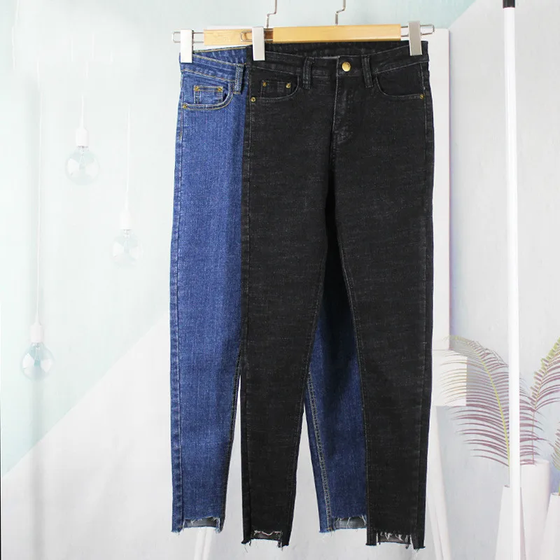 Осень 2021 Новый стрейч джинсы для женщин Большие размеры женский нуля носить