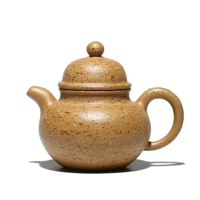 

Yixing purple clay pot Li Haiyan coarse sand multicolored segment ball pot handmade sand in the rain