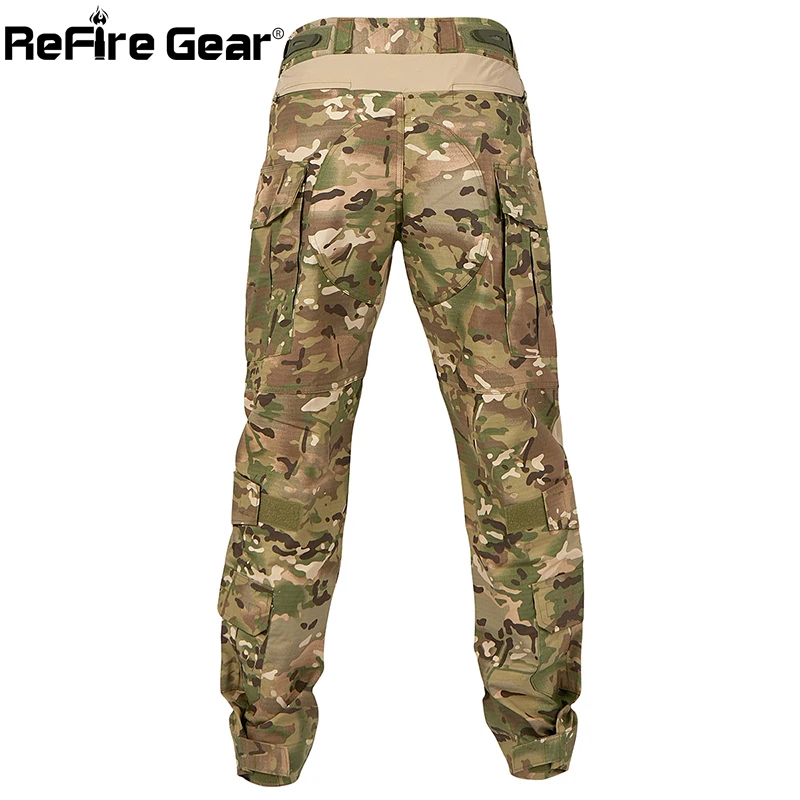 ReFire Gear камуфляжные тактические брюки Осенние солдаты армейские военные для