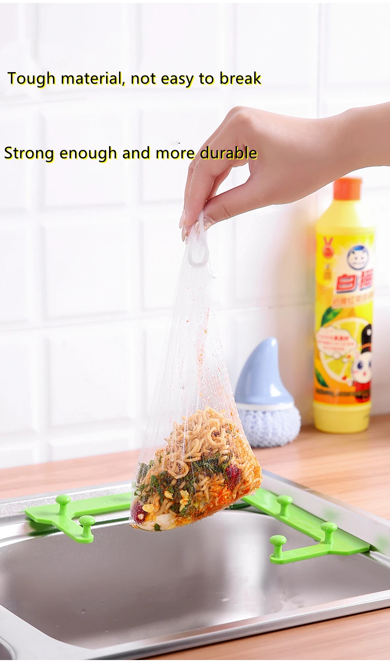 

Triangular Sink Strainer Kitchen Gadgets Drain Vegetable Fruit Drainer Basket Suction Cup Sponge Rack Storage ToolSink Shelf