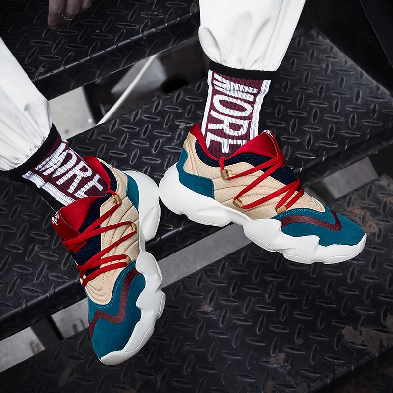 M- Super fire best selling casual men's trend wild Harajuku personality color matching fashion low to help shoes | Обувь