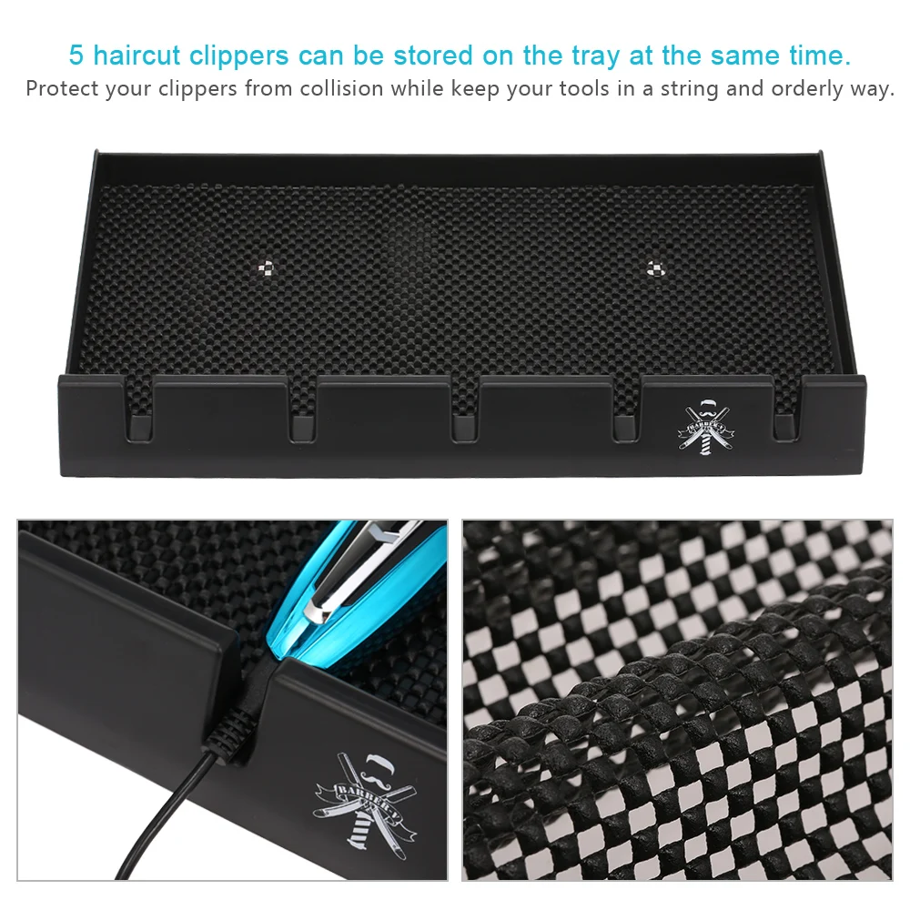 Поднос для машинки стрижки волос из АБС пластика нескользящий салонный клипер