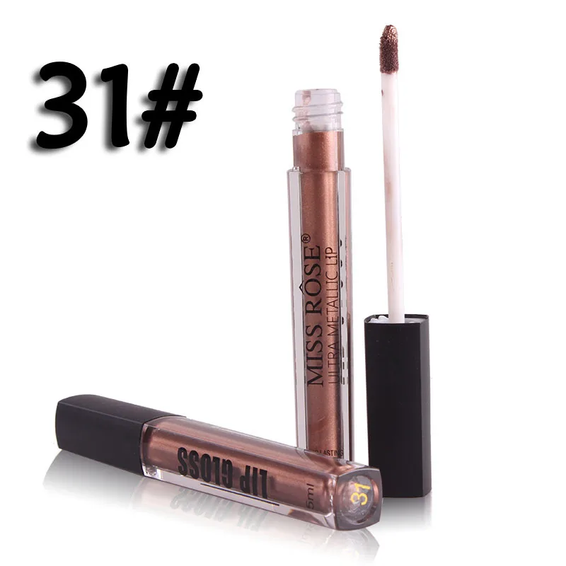 Новинка женские металлические цветные супер стойкие блески для губ Тонкая