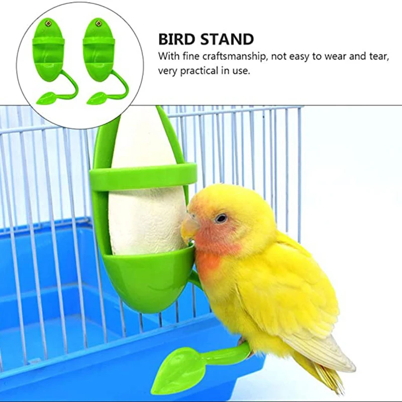 

Bird Chew Toy Parrot Feeder With Standing Rack Parakeet Cockatiel Cage Hammock Swing Toy Hanging Swing Bird Playing Toy Supplies
