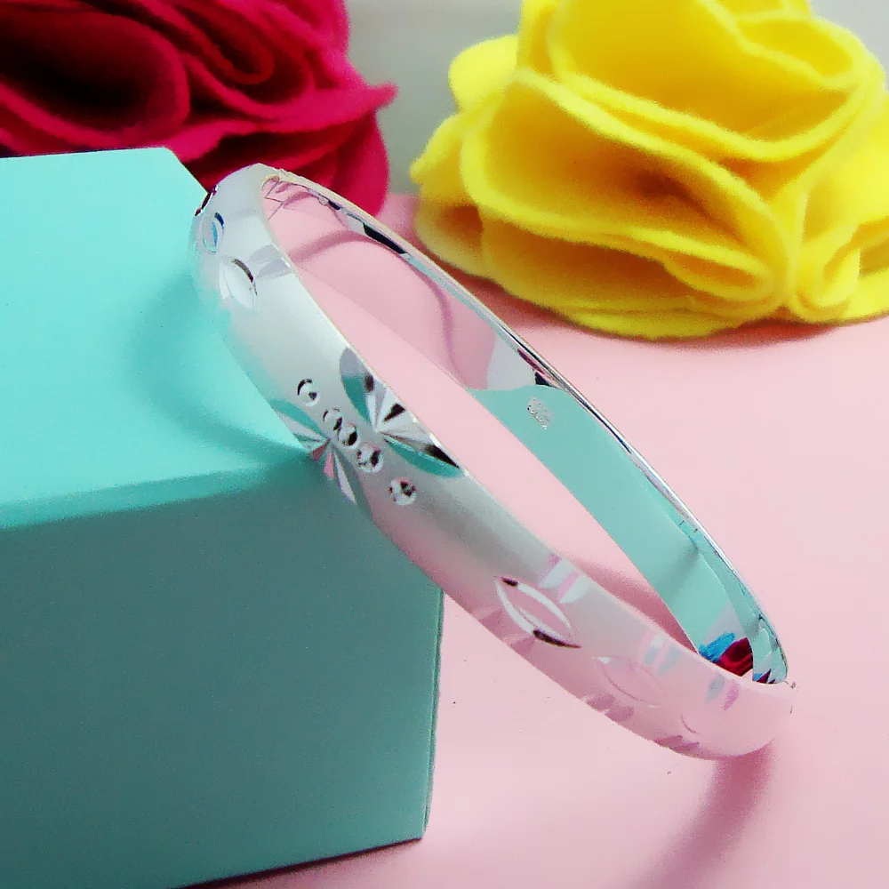 Женский браслет из серебра 925 пробы Модный женский серебряный с шармами