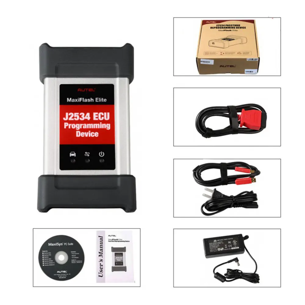 Autel MaxiFlash Pro J2534 ECU Инструмент для программирования работает с Maxisys 908/908P autel MF2534 J2534 ECU