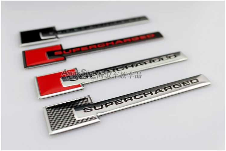 3D Алюминиевые суперзаряженные наклейки для автомобиля значок автомобильный