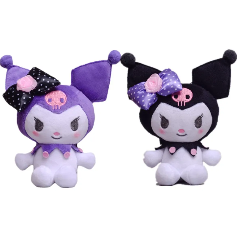 Саньрио 11 см милая мультяшная аниме кавали мягкая игрушка с бантом кукла куроми