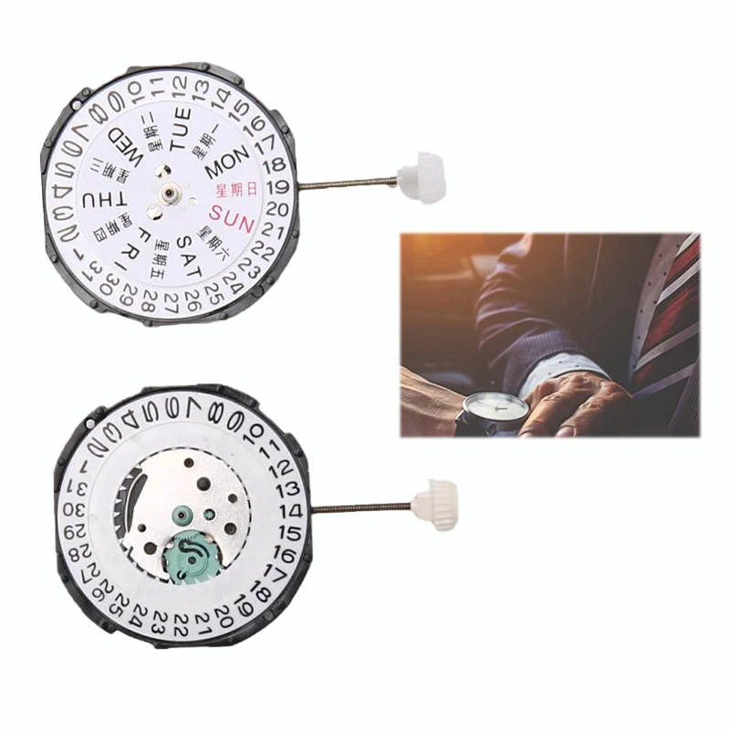

SL28 Three Hands Quartz Movement Date Watch Wristwatch Parts Repair Accessories Date Display Watch Repair Tools For Watchmaker