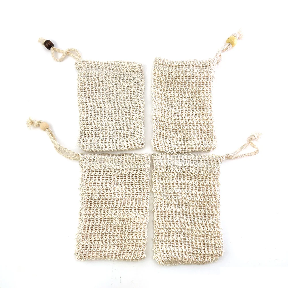 5 PC Natural Eco-Friendly Exfoliating Soap Bags Sisal mesh Saver Holder Bath bathroom | Дом и сад
