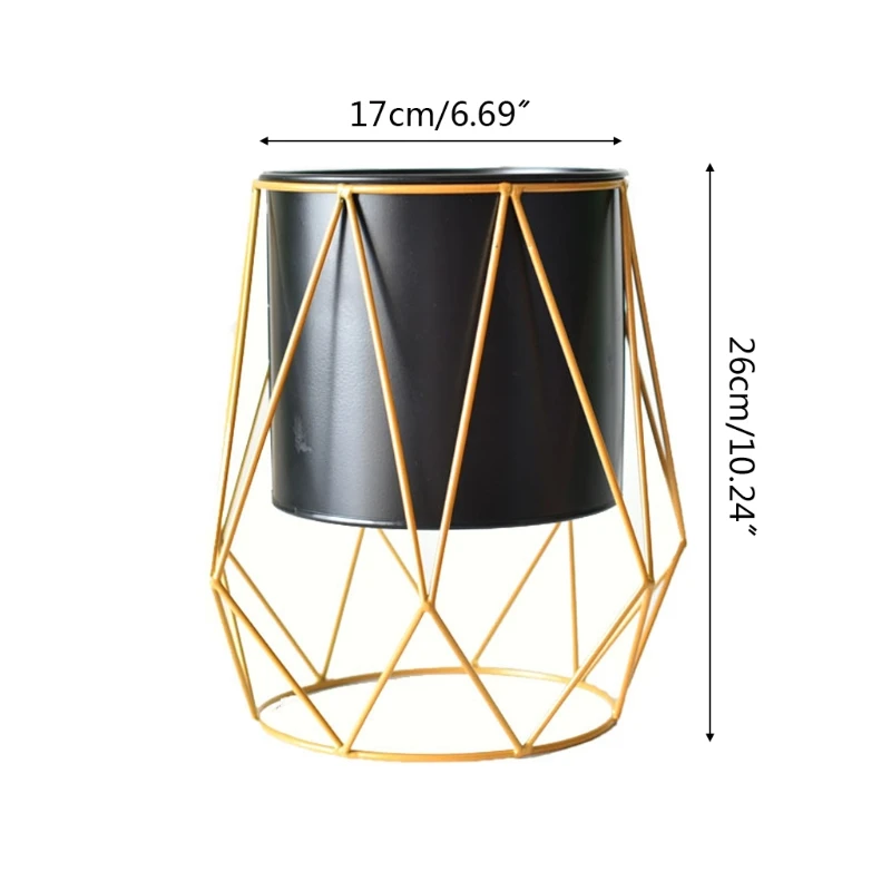 

HX5F Nordic Geometric Planter Flower Pot Succulent Plant Container Display Holder Ornaments Home Office Decor