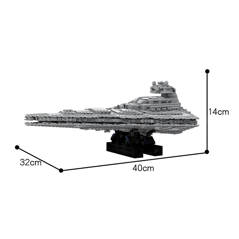 

1459PCS BuildMoc Star Series Wars Imperial Star Model Destroyer Building Block Bricks Diy Toys Kids Children Educational Gifts