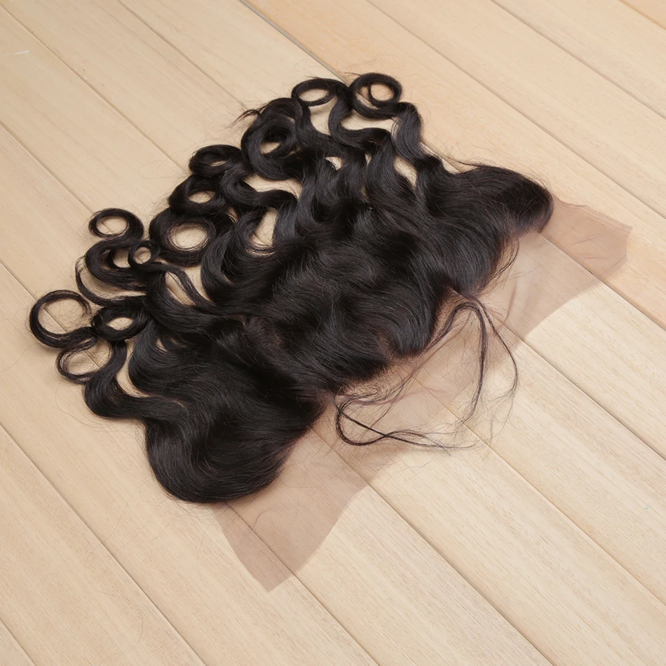 Бразильские свободные волнистые волосы remy 13*4 кружевное фронтальное закрывание