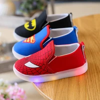 kids shoes girls boys shoes cartoon led light up shoes canvas loafers casual sneakers shoes boys girls