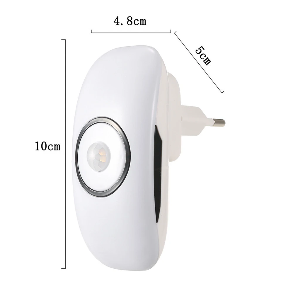 С Led датчиком света и PIR датчиком движения Функция светодиодный ночник с PIR AC 80-260 в светодиодный Ночной Датчик лампа 18 светодиодов