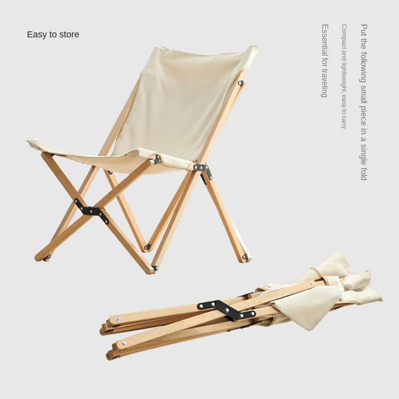 Складной стул из массива дерева легко хранить с бабочкой ленивый кресло для
