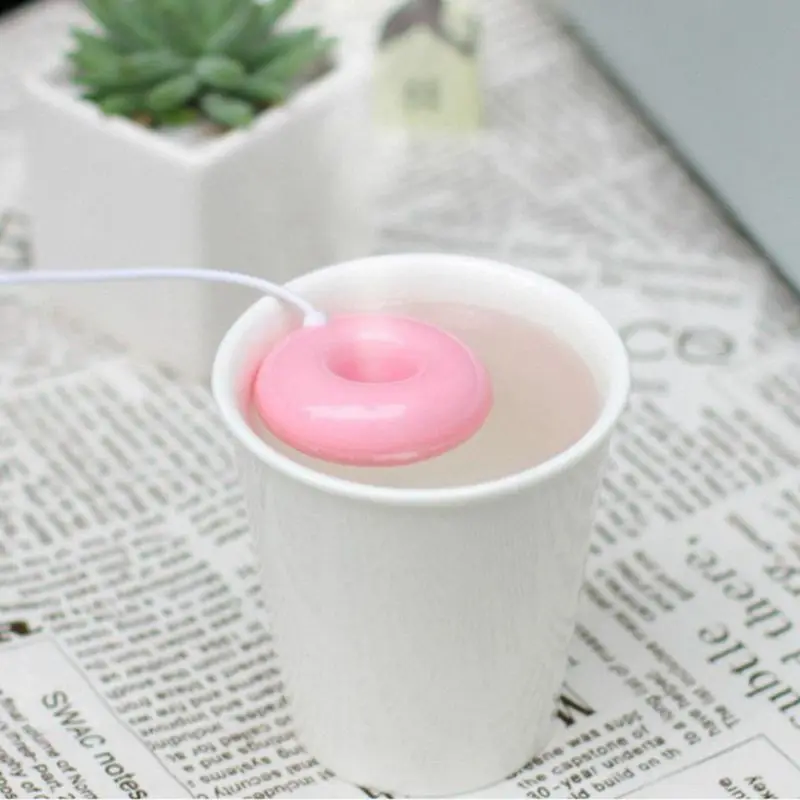 Pink donut humidifier usb office desktop mini portable creative air purifier | Бытовая техника