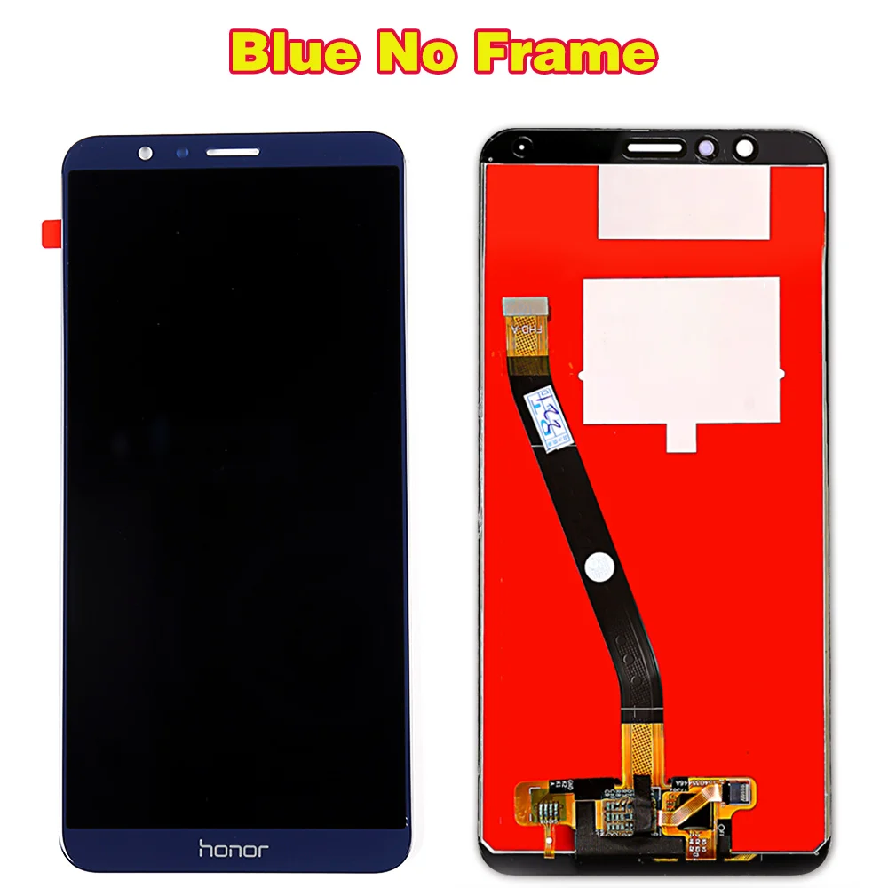Blue without Frame Huawei Honor 7X BND-L21 BND-L22 BND-L24 5,93 дюймов ЖК-дисплей для Mate SE, сенсорный экран, дигитайзер, для сборки рамка с бесплатными инструментами - Цвет: Blue without Frame