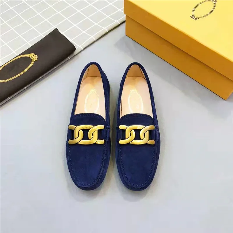 

pring and autumn women's shoes high quality casual shoes leather beans shoes comfortable soft soled shoes British fashion shoes
