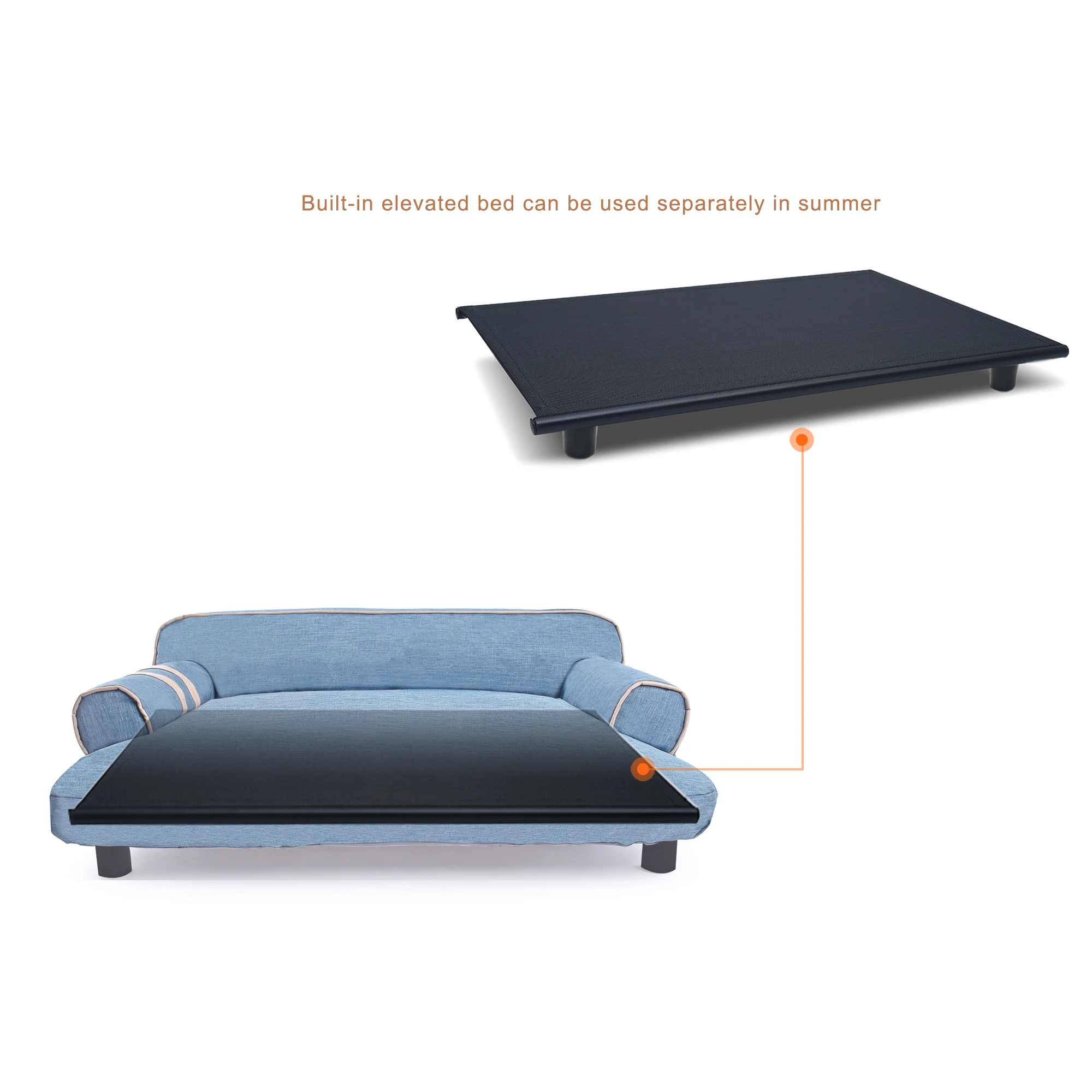 

Dog Bed Soft Fleece Warm Cat Beds Waterproof Bottom Bed For Dogs Pet Sofa Dog Beds For Large Dogs