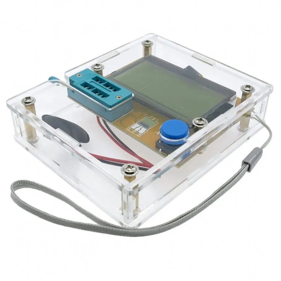 Портативный цифровой тестер транзисторов измеритель емкости диодов и триодов|esr