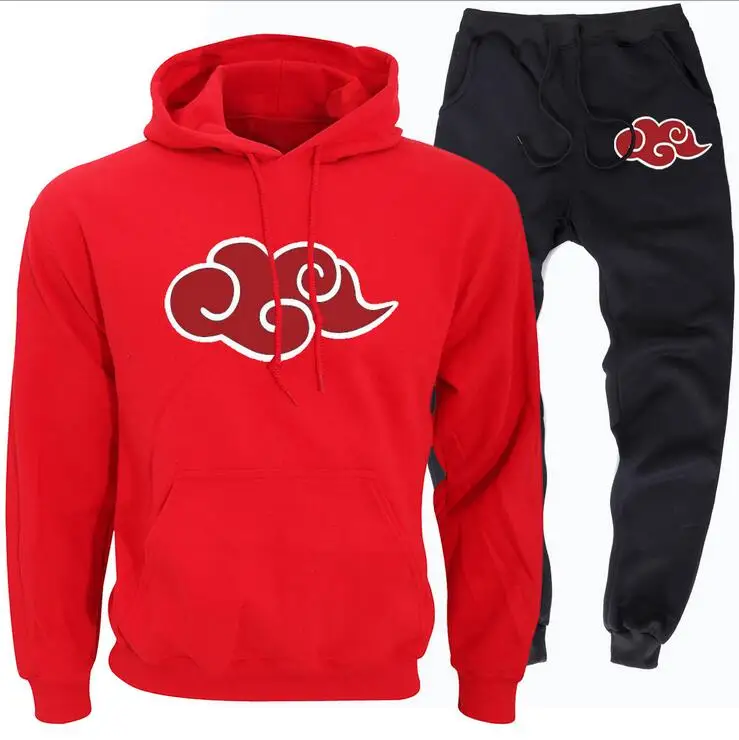 

2019 New Track Suits Men Set Winter Casual Tracksuit Mens Two Pieces Cotton Fleece Thick Hooded Jacket Pants Sweatsuit