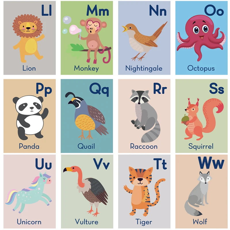 Карточки с животными на английском языке карточки надписью Обучающие