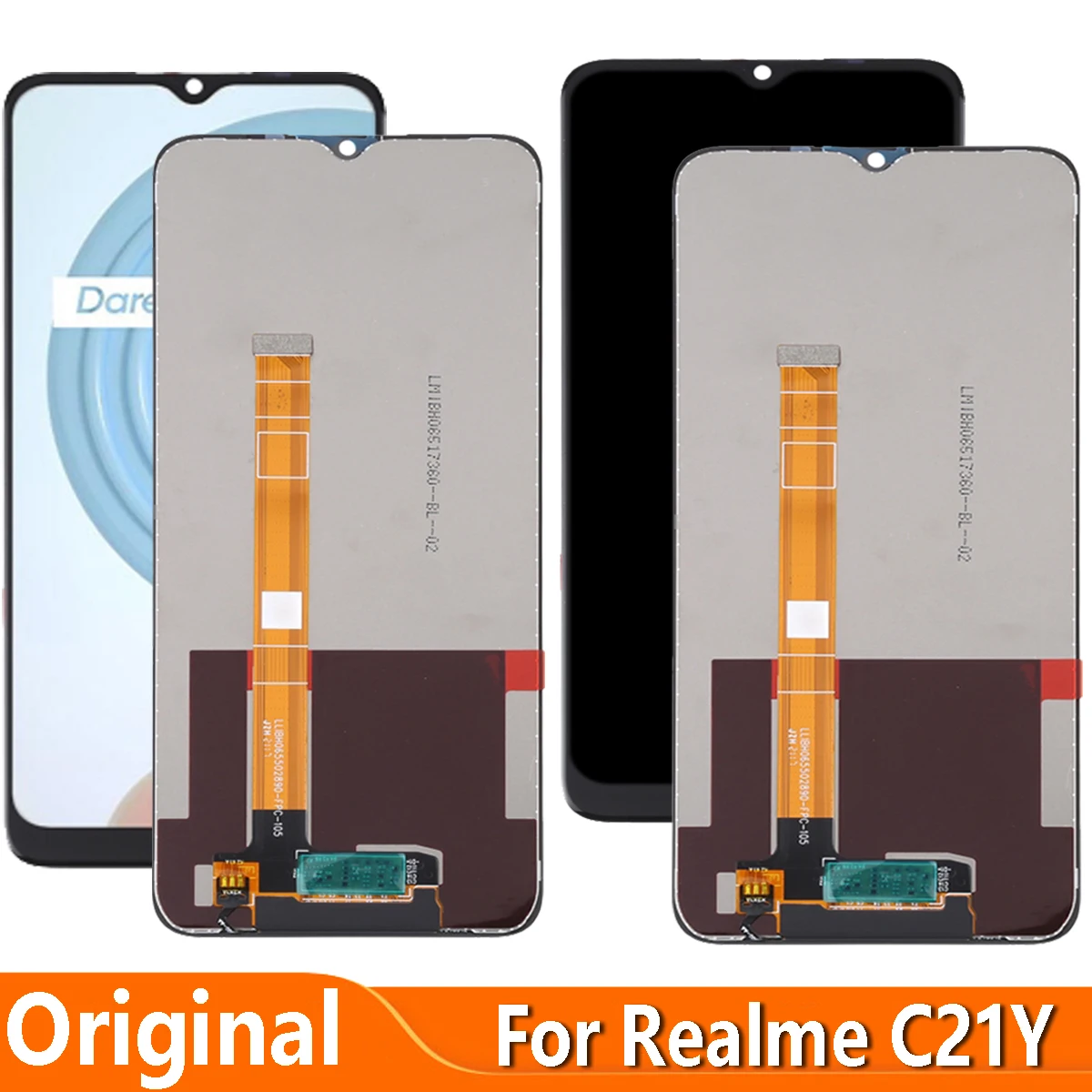 Pantalla LCD Original de 6,5 pulgadas para Realme, montaje de digitalizador con pantalla t&aacute;ctil, piezas de repuesto, C21Y RMX3261-0