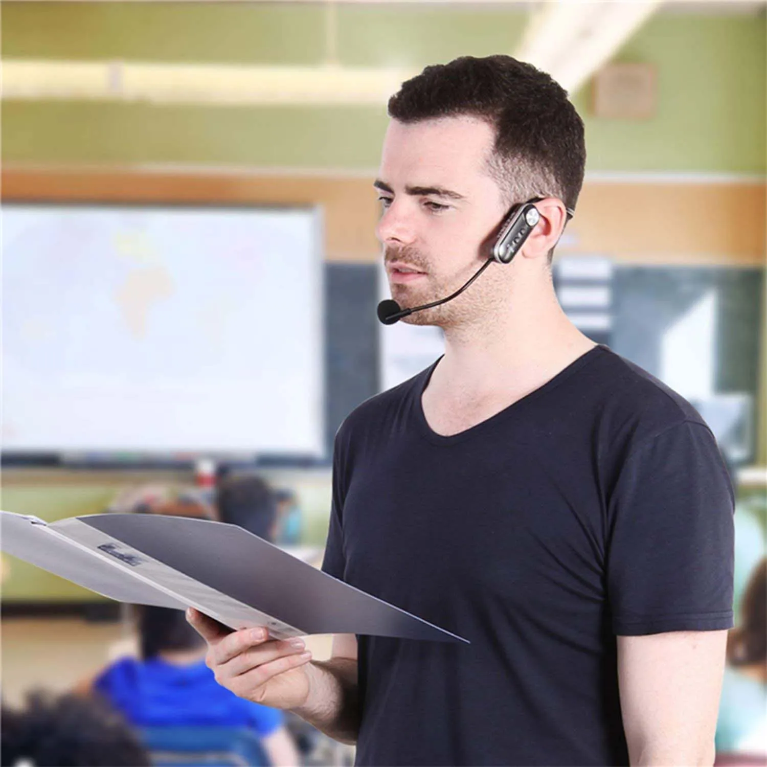 GAW-088 Профессиональная беспроводная гарнитура UHF головной микрофон для голосовых