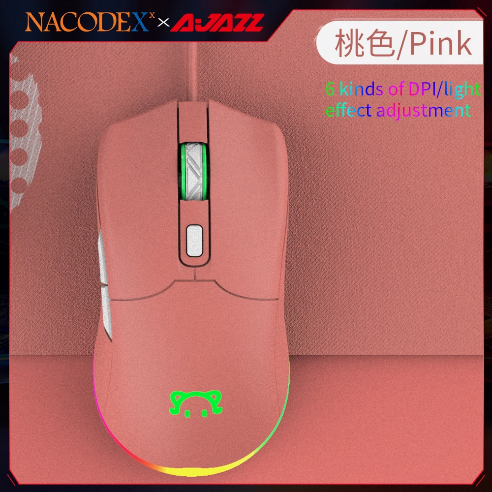 

AJAZZ NACODEX STM120 Wired Gaming Mouse Cool RGB Optical Macro Programming Ergonomics Mice for PC Gamers