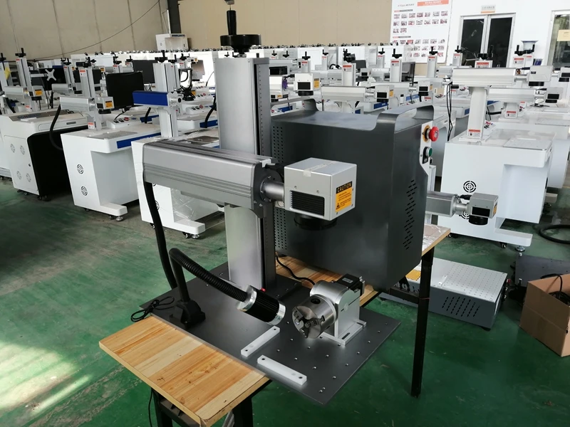 Portable 30w Raycus phone case optical fiber laser marking machine  laser markingon case | Инструменты