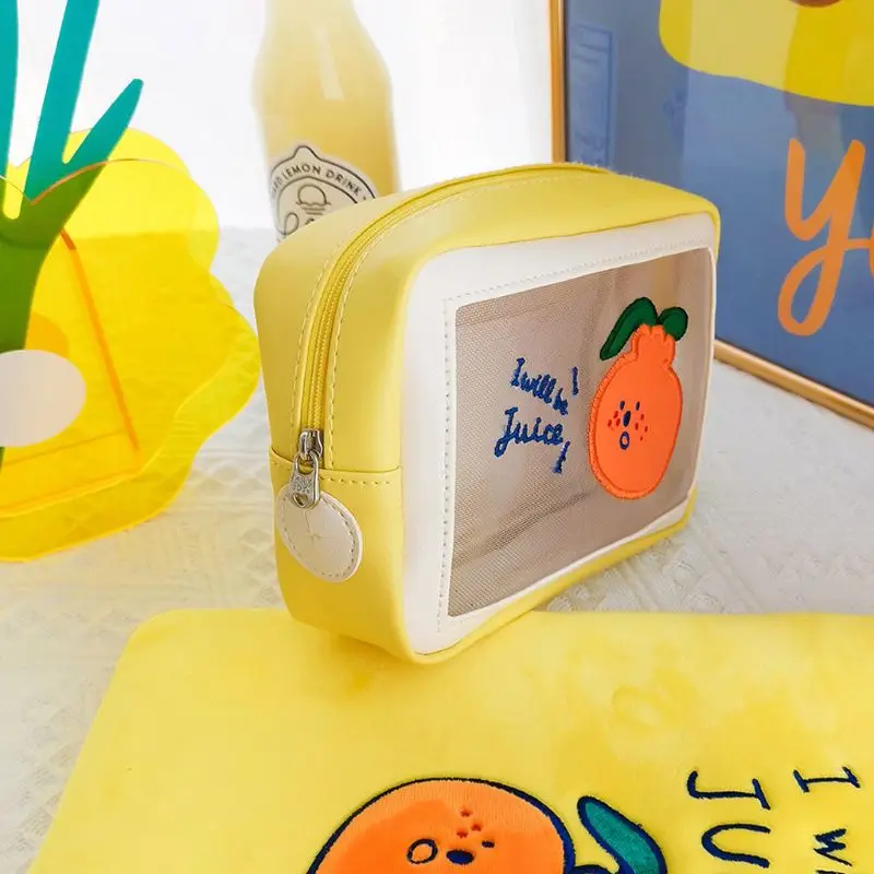 

Multifunctional Cosmetic Bag Makeup Case Pouch Mesh Embroidery Travel Organizer New 2021