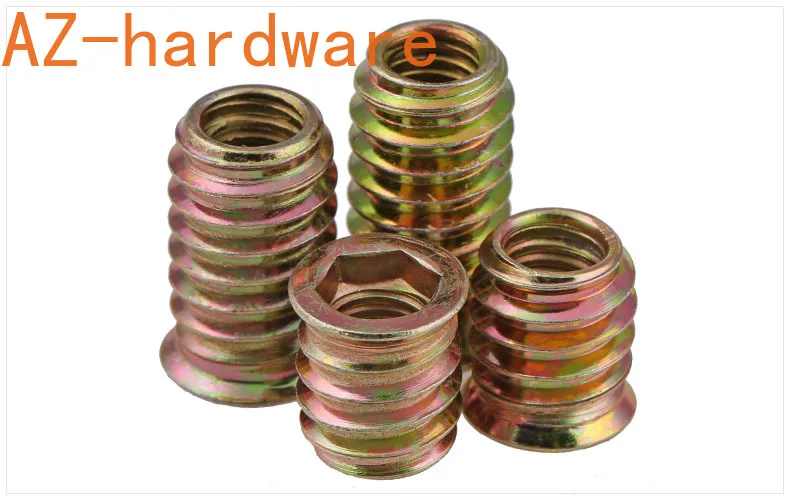 Гайка с потайной головкой шестигранная Встраиваемая гайка железные внутренние и