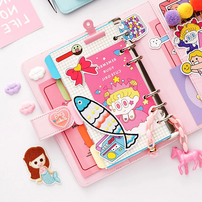 Кожаный чехол Карманный DIY Вкладыш Комплект для альбома девочка дети ручной