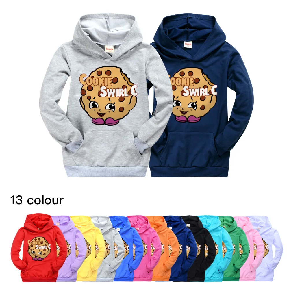 

Детская толстовка с капюшоном и принтом печенья